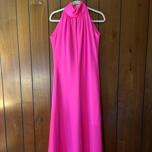 Vintage 1960’s hot pink evening gown